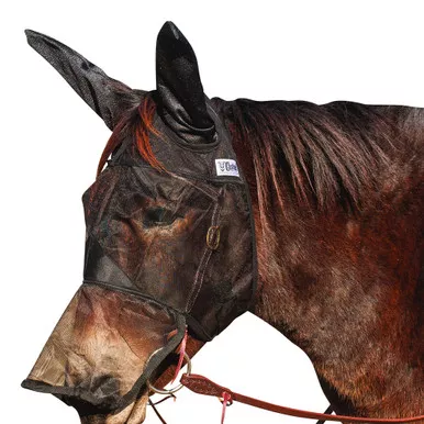 CASHEL Quiet Ride Mule Long Nose Fly Mask Ears