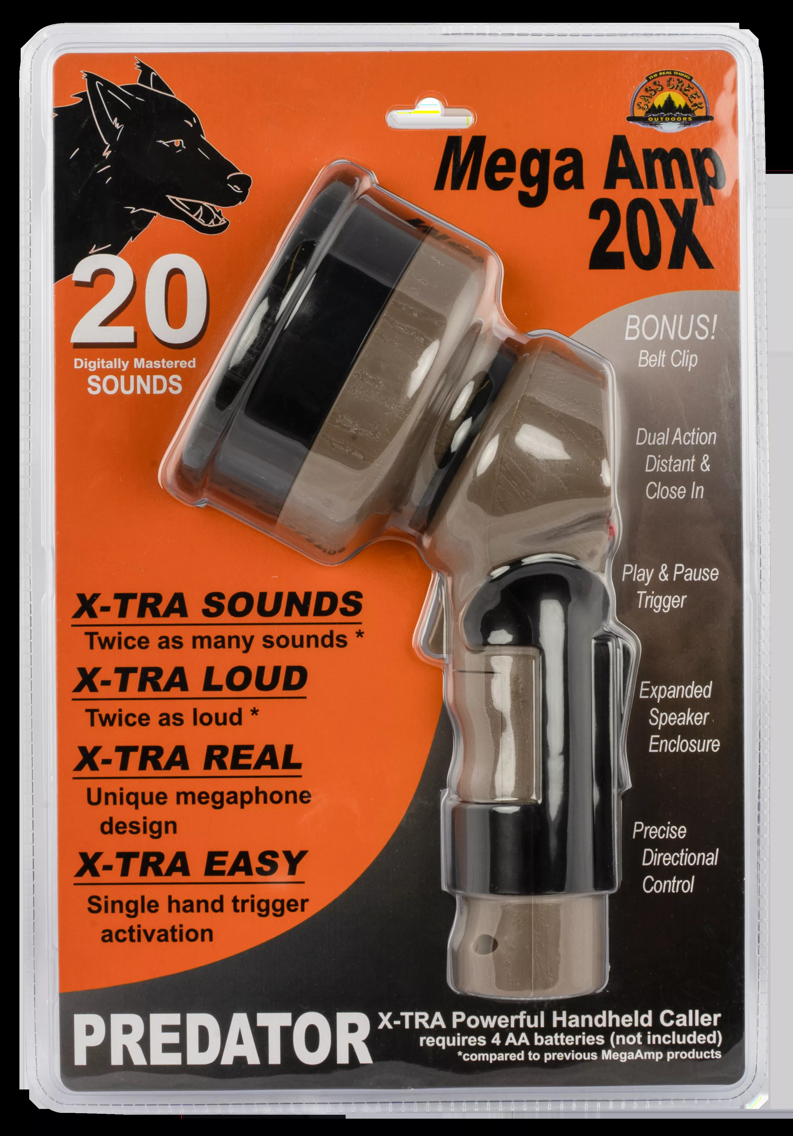 Cass Creek Mega Amp 20X Electronic Call Multiple Sounds Predator Call