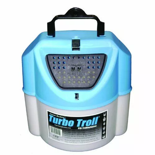 Challenge Turbo Troll Bait Bucket – 8 Quart – White #50114TB