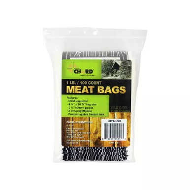 CHARD 1 LB. GAME PROCESSING MEAT BAGS