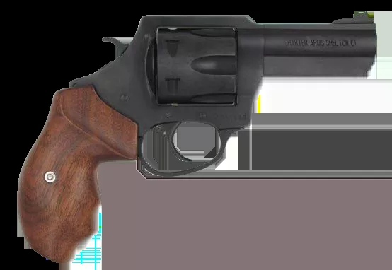 Charter Arms 63546 Professional III 357 Mag Caliber with 4.20″ Barrel, 6rd Capacity Cylinder, Overall Black Nitride+ Finish Stainless Steel & Finger Grooved Wood Grip
