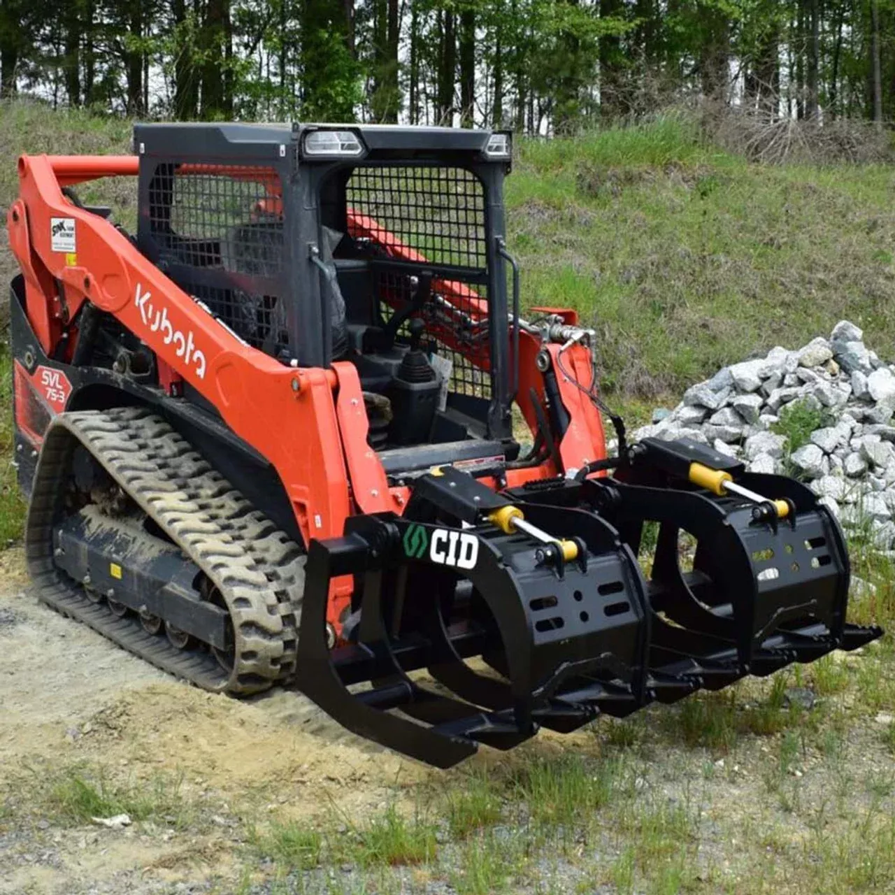 CID Severe Duty Root Grapple | Width 72″ & 84″ | 18–25 GPM | For Skid Steers