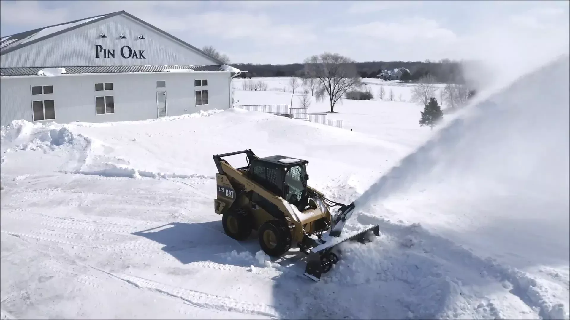CID Snow Blower | Working Width 60″ to 84″ | 15-25 GPM | For Skid Steers