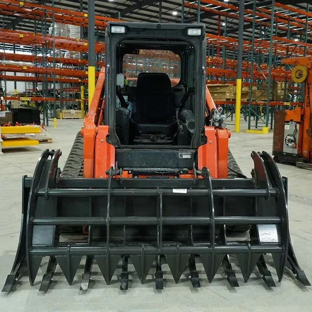 CID X-Treme Duty Grapple Rake | Width 63″ To 96″ | 15-30 GPM | For Skid Steers