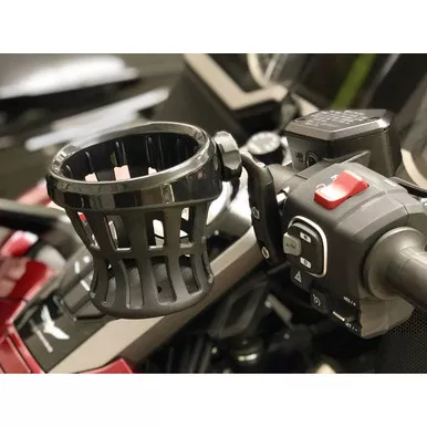 CIRO Goldstrike Black Drink Holder with Black Perch Mount for Gold Wing (58619)