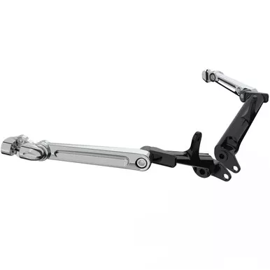CIRO Long Chrome Frame Mounted Adjustable Highway Peg Mounts (60600)