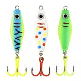 Clam Rattlin' PT Spoon Kit - 1/16 oz - Size #12 - Assorted