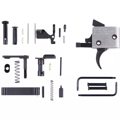 CMC Triggers 81501 AR15/AR10 Receiver Kit with Single Stage Trigger, Curved Pin, 3-3.5 lbs Pull, Black
