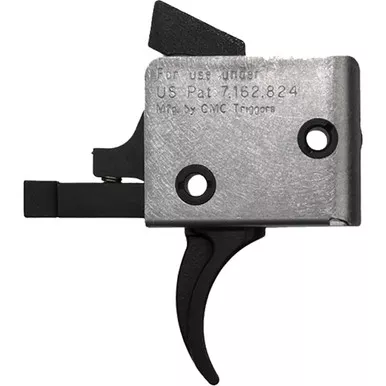 CMC Triggers 91501 AR-15 and AR-10 Single Stage Trigger, Curved Pin, 3-3.5 lbs Pull, Black