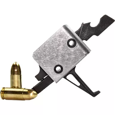 CMC Triggers 95503 AR15/AR10 9mm Single Stage Trigger, Flat Pin, 3-3.5 lb Pull, Black
