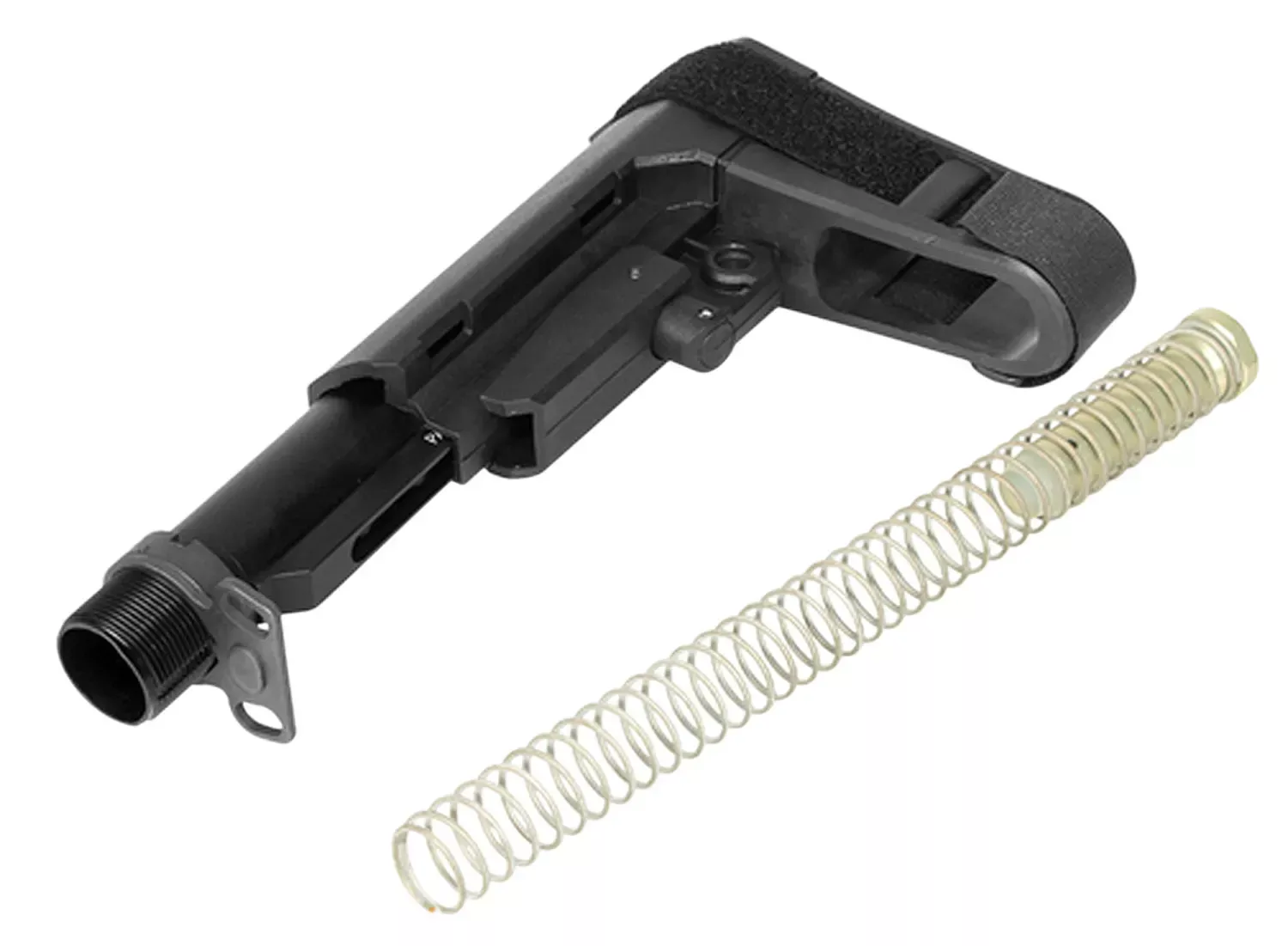 CMMG RipBrace Kit 6 Position Black Synthetic with Fastback & P3 Technology for AR-Platform