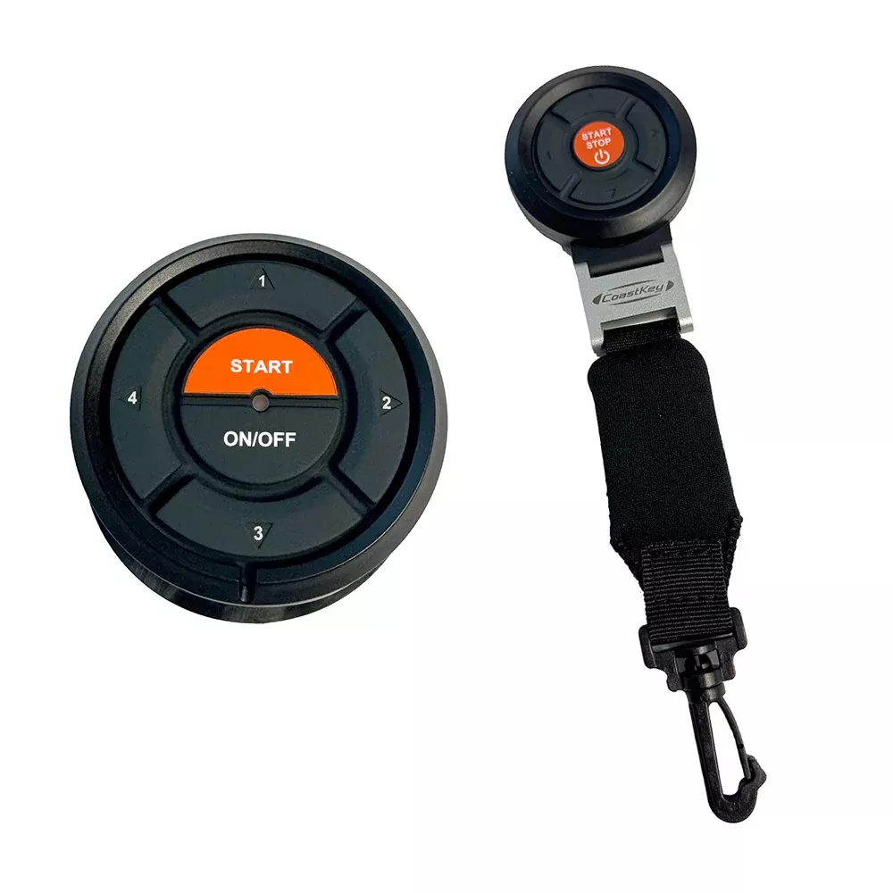 CoastKey Premium Plus Quad Mercury Engine Keyless Ignition w/Keyless Stop/Start, Remote Stop/Start, Ecos Rem Trim/Tilt - C0412