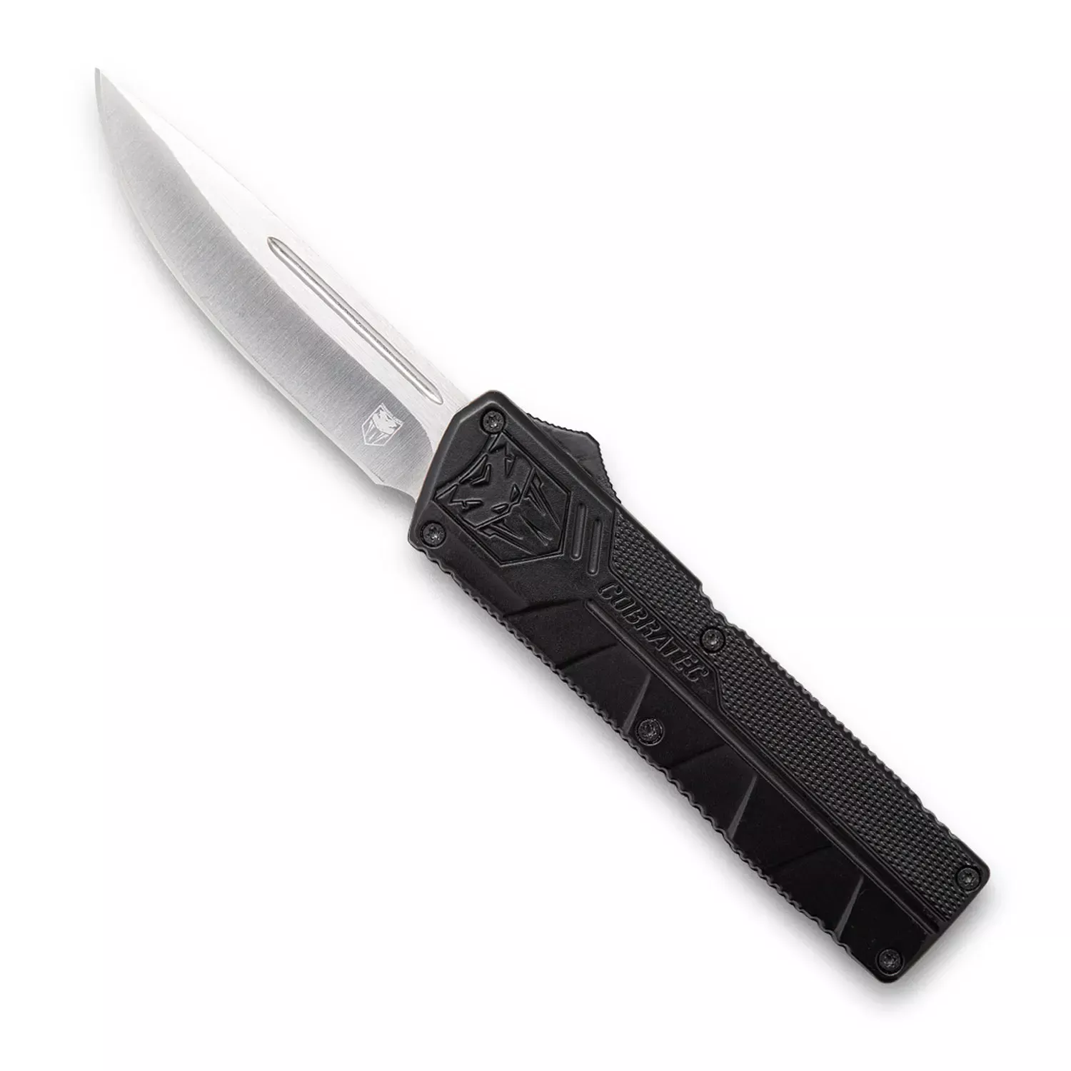 CobraTec Knives Lightweight3.25" OTF Drop Point Plain D2 Steel Blade