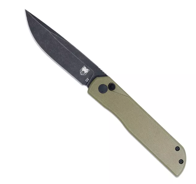CobraTec Prowler G-10 Button Lock – OD Green #CTPLRODGBLDNS