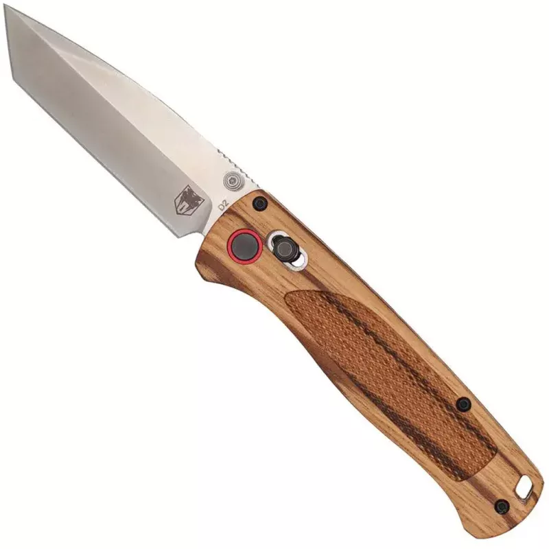 CobraTec Zebrawood Bar Lock Tanto Blade Knife Folding Blade Zebrawood Silver