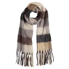COCO + CARMEN Maize Oblong Scarf - Dark Chocolate