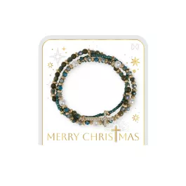 COCO + CARMEN Merry Christmas Bracelet - Olive