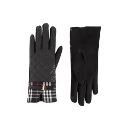 COCO + CARMEN Plaid Puffer Touchscreen Glove - Black