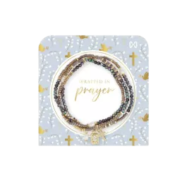 COCO + CARMEN Wrapped In Prayer Bracelets - Purple Iridescent