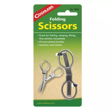 COGHLAN'S 7600 Folding Scissor Stainless Steel Blade Straight Handle