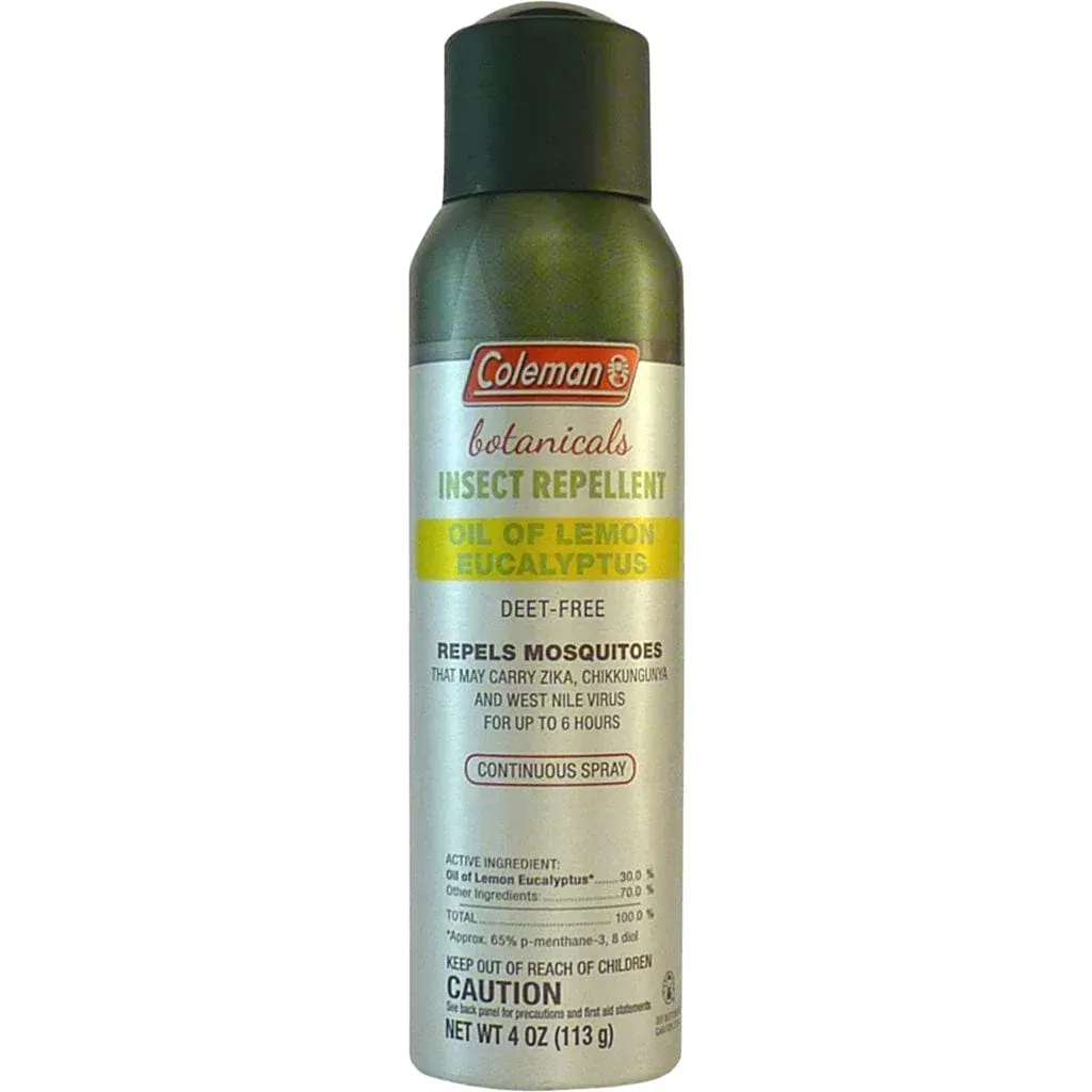 Coleman Botanicals Insect Repellent Lemon Eucalyptus 4oz – Continuous Spray