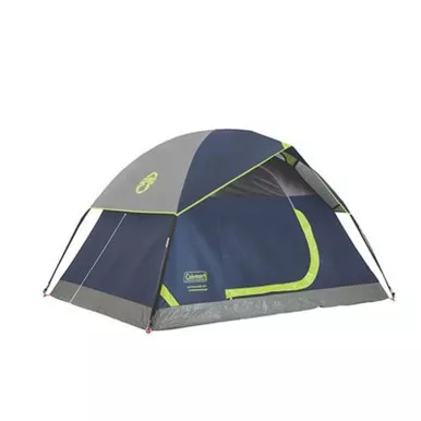 Coleman Sundome Tent 2 Person, 7' x 5', Navy/Gray