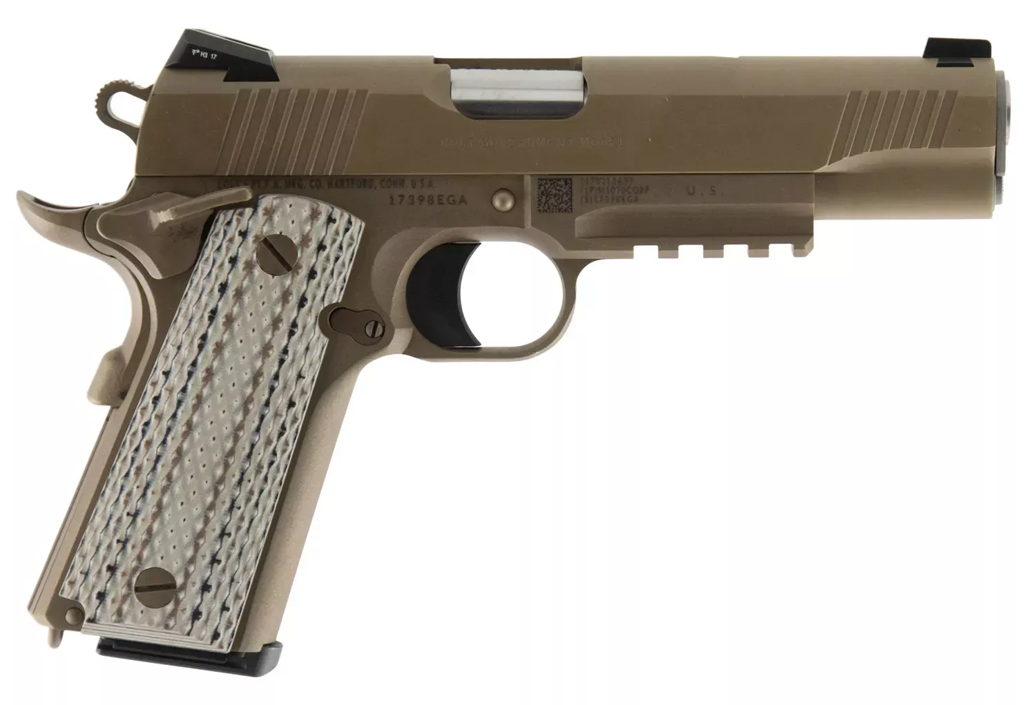 Colt M45A1, .45ACP, 5" Barrel, 7+1 Capacity, Brown, O1070M45