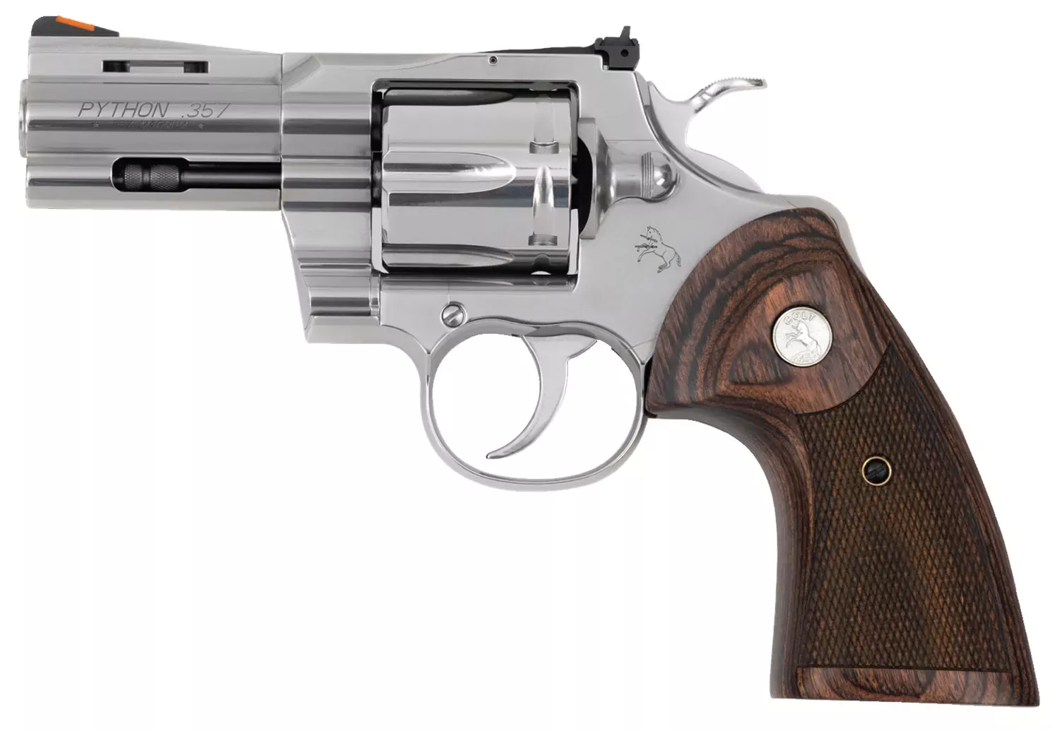 Colt Python 357 Magnum Revolver 3" SS/Walnut PYTHONSP3WTS