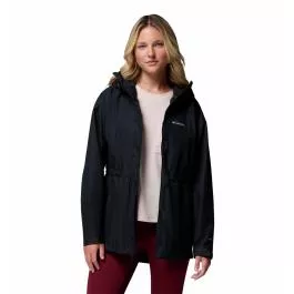 Columbia Women's Hikebound II Long Rain Jacket - Black - L