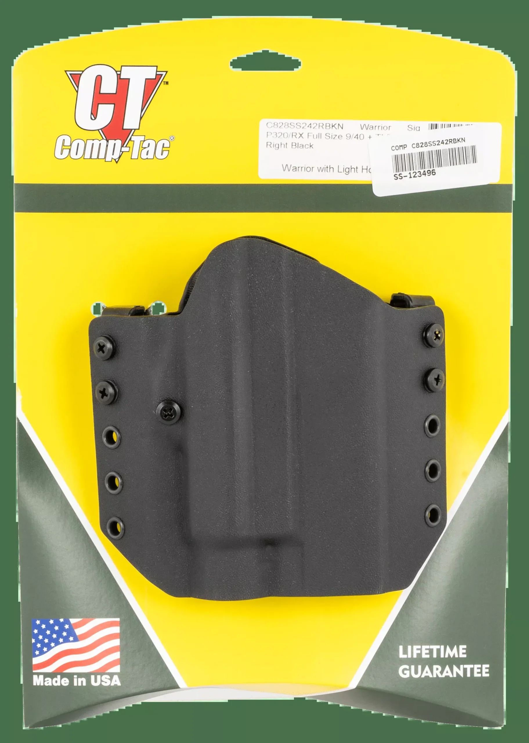 Comp-tac Warrior, Comptac C828ss242rbkn Warrior W/lt Owb P320 Tlr