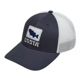Costa Bass Waves Trucker Hat - Navy