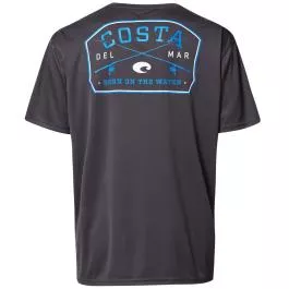 Costa Del Mar Men's Tech Spinners SS Shirt - Carbon - L