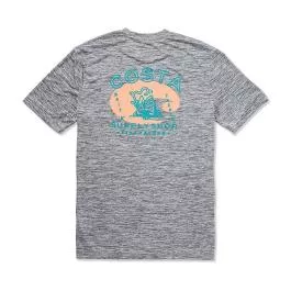 Costa Men's SS Tech Supply Shop - Cool Gray Heather - L