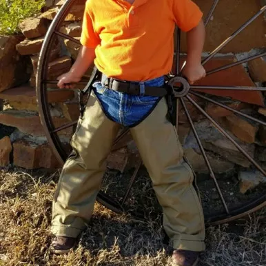 CRACKSHOT Youth Tan Snake Chapz