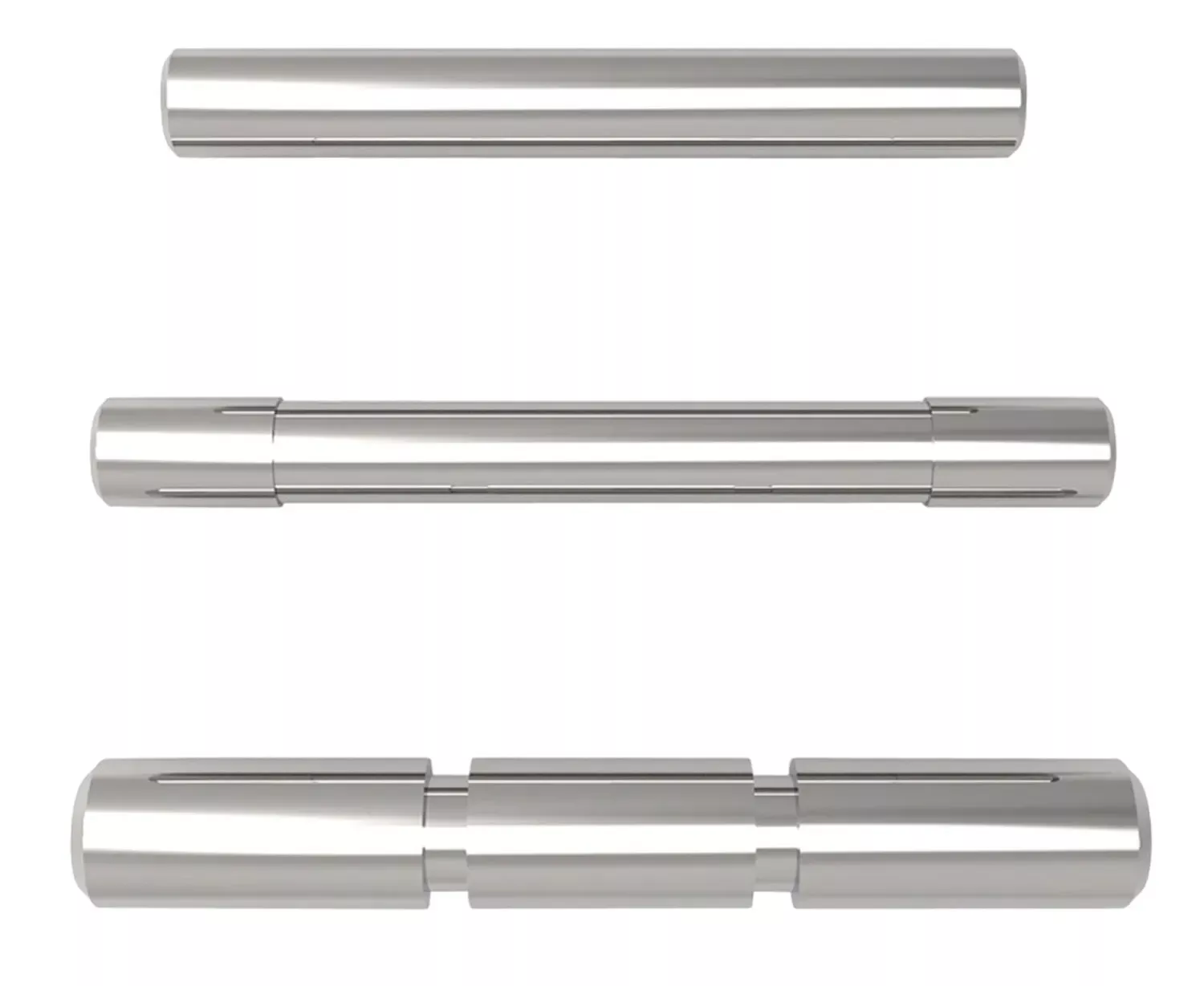 Cross Armory 3 Pin SetSilver Steel for Glock Gen1-3
