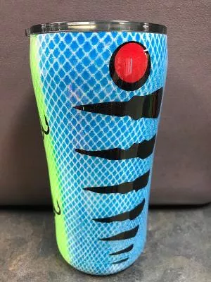 Custom Dipped Fishing Lure Tumbler #FISHON3