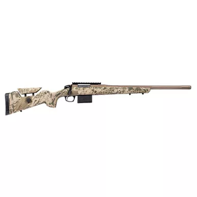 CVA Cascade VH Full Size 204 Ruger 20" Smoked Bronze Cerakote Threaded Realtree Hillside