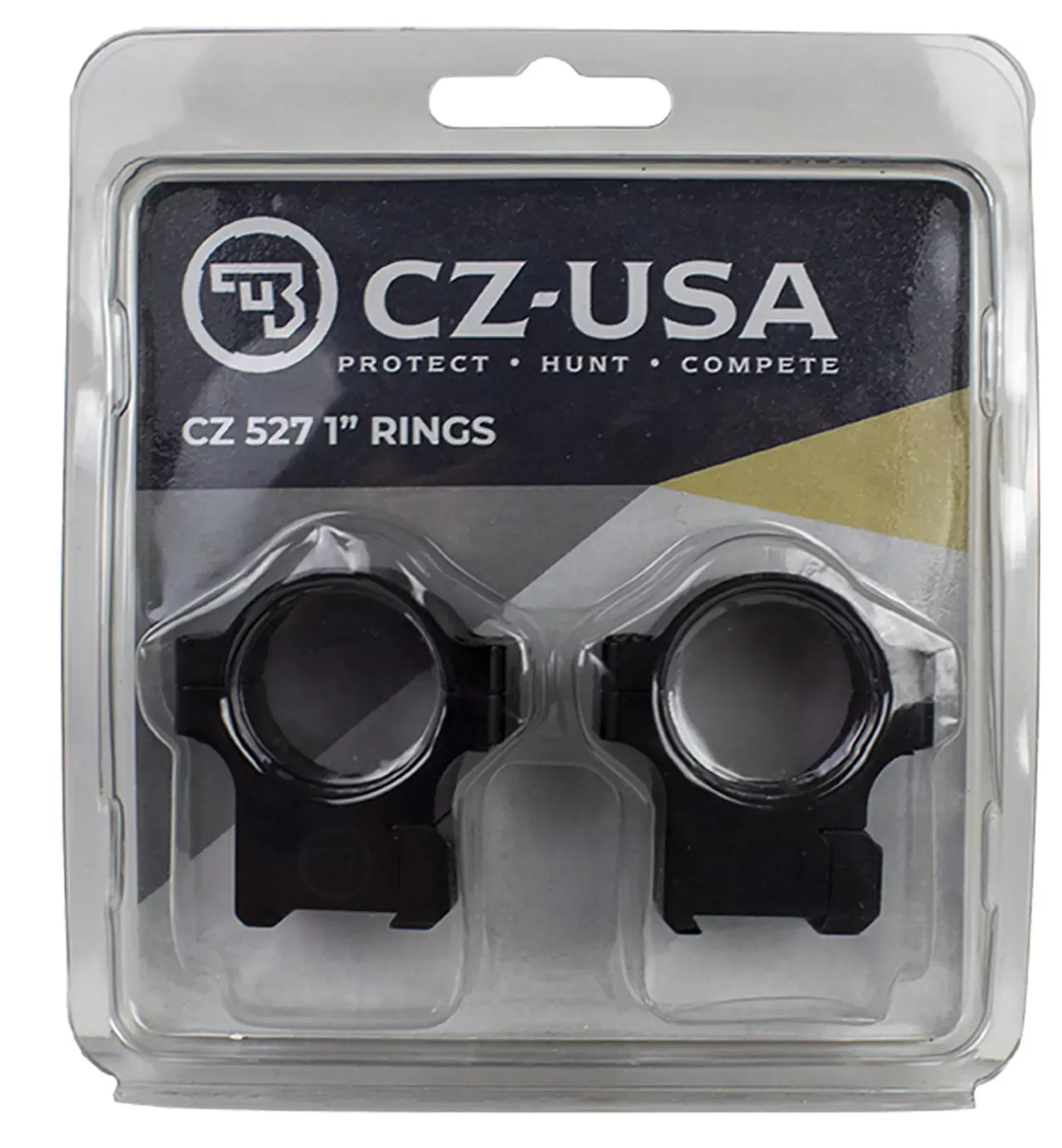 CZ-USA 40088 CZ Rings 527 Matte Black 1″
