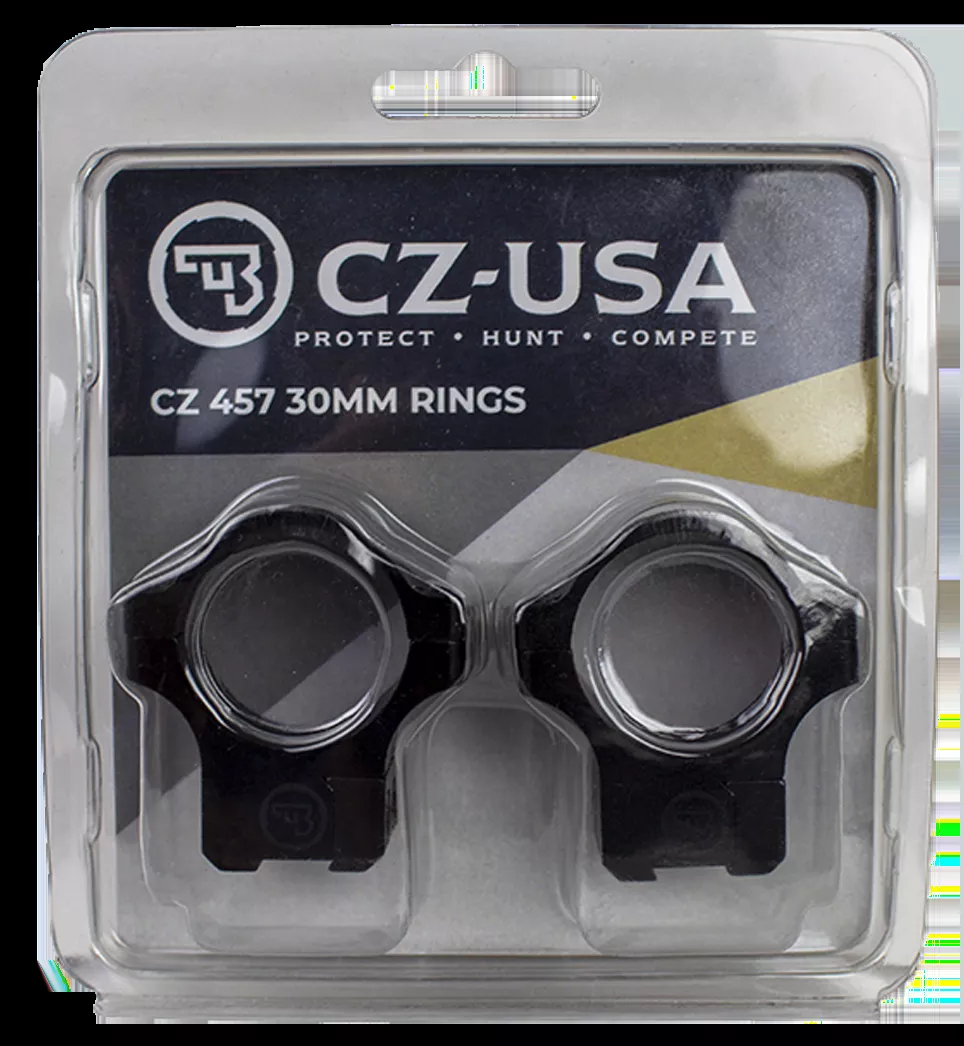 CZ-USA CZ Rings 457/455 Matte Black 30mm Medium
