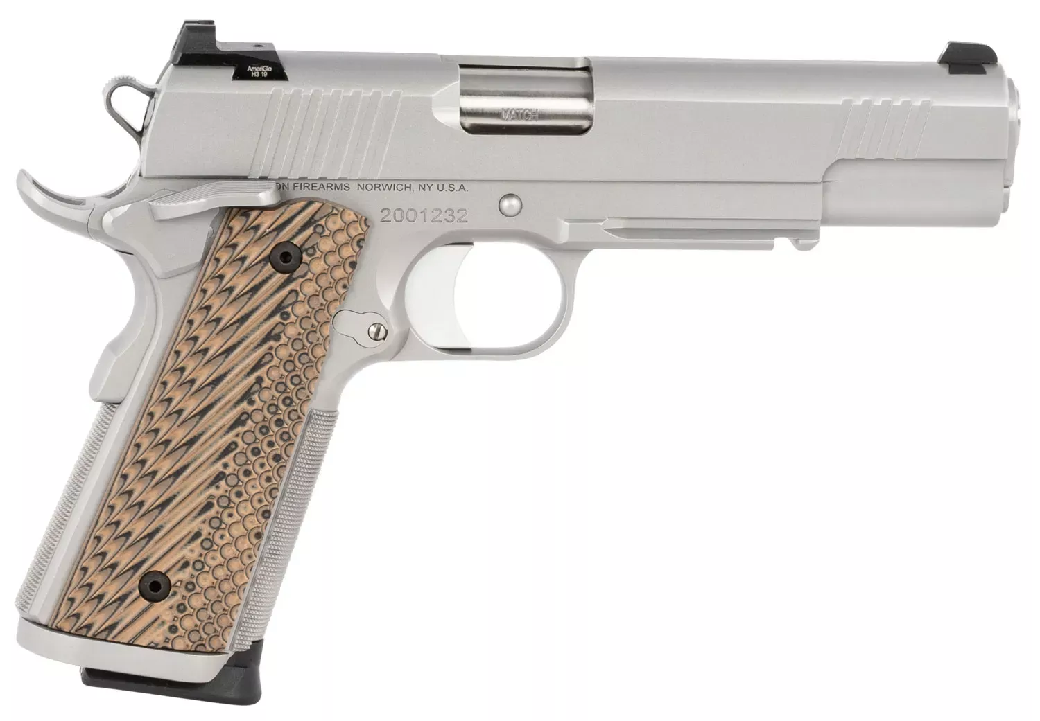 Dan Wesson Specialist 9mm Luger Pistol 5" Stainless 01807