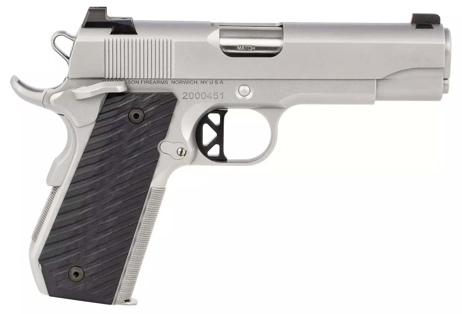 Dan Wesson V-Bob 45 ACP Pistol 4.25" Stainless 01827