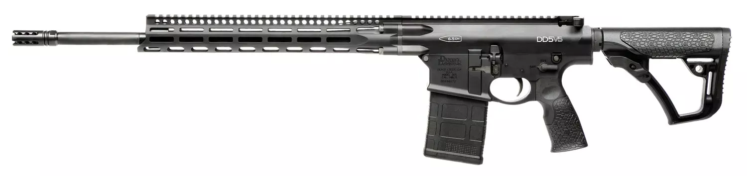 Daniel Defense DD5 V5 *CA Compliant 6.5CM 20" 10+1 Anodized Rec Phosphate Barrel Adj Overmolded Stock Black 0216530063055
