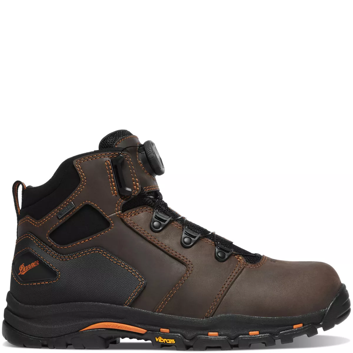 Danner Men’s Vicious BOA 4.5″ Brown/Orange Composite Toe (NMT) #13800