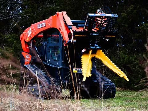 Danuser Intimidator Tree Puller | Width 46″ | Oil Flow Range 30 GPM | For Skid Steers