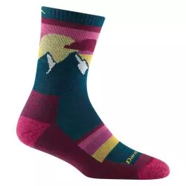 Darn Tough Women's Sunset Ledge Micro Crew Hiking Socks - Dark Teal - M