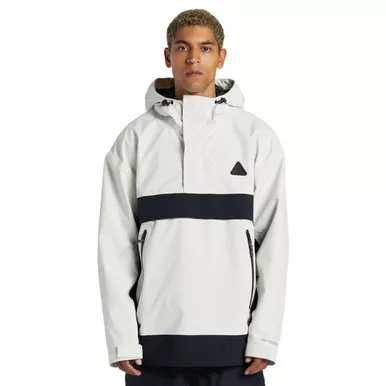 DC Men's Echelon 45K Silver Birch Technical Anorak Snow Jacket (ADYTJ03070-WEJ0)