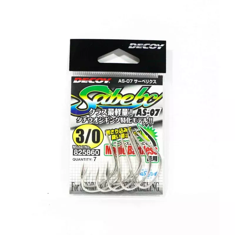 Decoy AS-07 Jigging Single Sabelx Size 3/0 (5860)