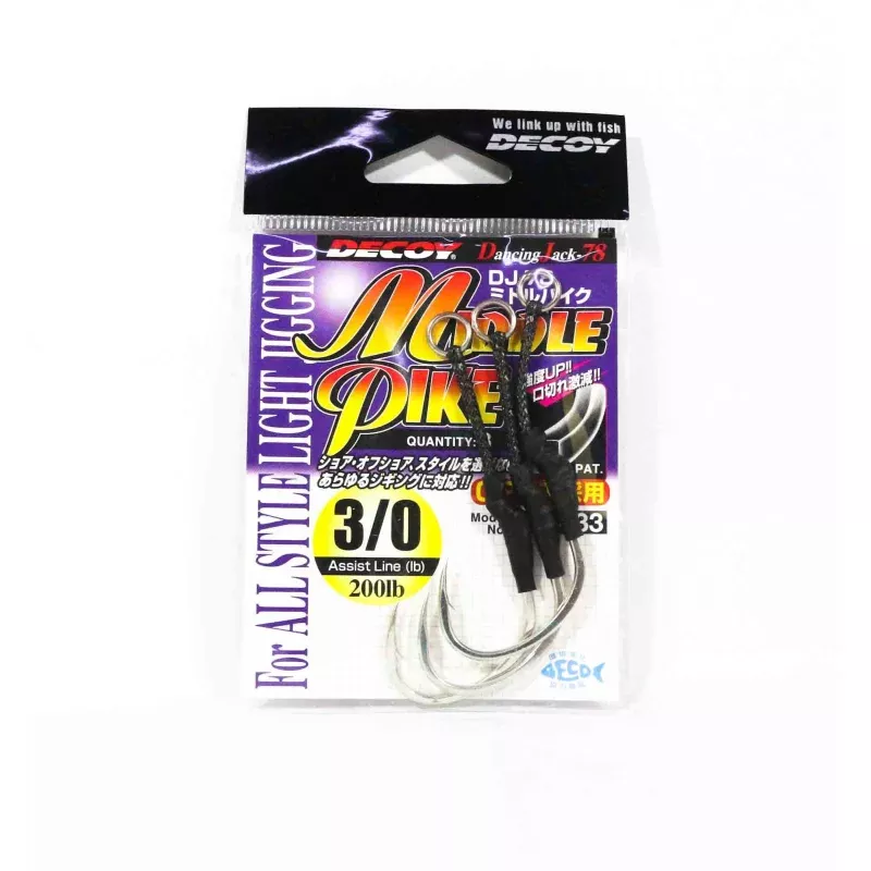 Decoy DJ-78 Middle Pike Assist Hooks Size 3/0 (5433)