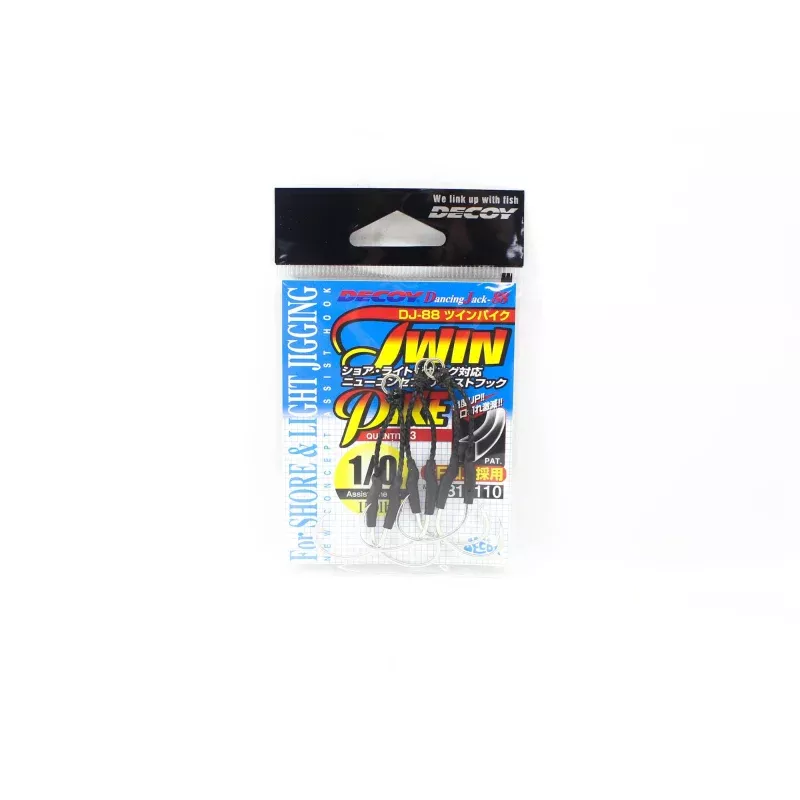 Decoy DJ-88 Twin Pike Assist Hooks Size 1/0 (6110)