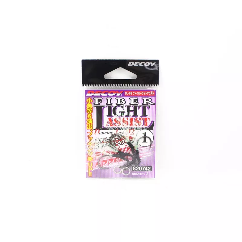 Decoy DJ-92 Fibre Light Assist Hooks Size 1 (0742)